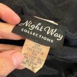 Nightway Vintage Night Way black embellished mesh cut out long dress Photo 5