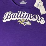 NEW Baltimore Ravens NFL Women's Purple T Photo 1