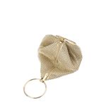 olga berg Bianca Ball Mesh Handle Bag in Gold One Size Womens Clutch evening Photo 4