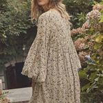 πDOENπ Pietra Dress ~ Cream Saint Claude Paisley Print 100% Silk XXS Photo 4