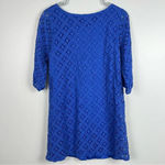 Everly  Blue Lace‎ Mod Shirt Dress Woman's Size Small Photo 8