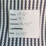 Hilary Radley Navy and White Striped Bermuda Shorts NWT Size XXL Pull-on Shorts Photo 2