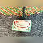 Colorful Holiday Knit Sweater Green Size L Photo 4