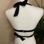 Athleta  Wrap Bikini Top 32 D DD Black Halter Sport Swim Bra Underwire Photo 1