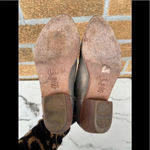 Joie  Leather Metallic Gold Wood Stacked Block Heel Point Toe Ankle Boots Sz 37.5 Photo 6