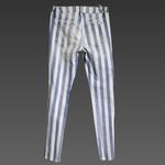 joe's jeans Joe’s Jeans Distressed Blue & White Striped Ankle Skinny Jeans Sz 25 Photo 1