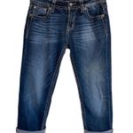 Miss Me  Jeans 27 Mid-Rise Capri Embellished Pockets - EUC Photo 0
