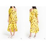 ALC Frank A.L.C. Florence Floral One Shoulder Blouson Ruched Silk Dress Size 4 Photo 1