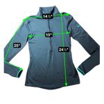 Nike Pro Hyperwarm Womens Small Slim Fitted Half Zip 3.0 Top Jacket Dri Fit Teal Photo 3