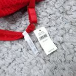 Aerie Real Power Balconette Lightly Lined Slumber Party Lace Bra Red Size 34DD Photo 3
