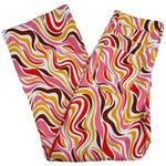 Rue 21 70’s Inspired Retro HR Wide Leg Jeans by Pink Orange Brown White Large Photo 5