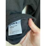 Pact  Sea Salt Josie Poet Sleeve Blouse Top Women S Organic Cotton Linen Black Photo 4