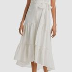 Nicole Miller Dress Black Lace Linen Blend Sleeveless Maxi S Photo 3