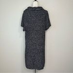 Style & Co  Gray Tweed Knit Short Sleeves Sweater Dress Photo 6