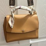 Tory Burch Tan Leather Flap Top Handle Crossbody Handbag Purse ** READ** Photo 1