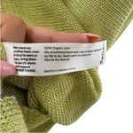 Eileen Fisher Size S Delave Organic Linen Loose Knit Sweater Spring Green Light Photo 5