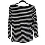 White House | Black Market NWT WHBM Outlet Bracelet Sleeve V-Neck Tee in Black and White Stripe - Size M Photo 1