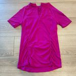 Athleta  Pacifica Contoured Tee Hot Pink Golf Pickleball Short Sleeve Size M Photo 1