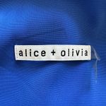 Alice + Olivia Silk Mini Dress Women’s Small Blue Fierra Shift Lined Y-Back Photo 2