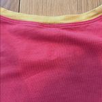 Lululemon  Tank Red Yellow Contrast Muscle Tee Size Large Photo 3