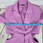 ZARA XS Purple Blazer Dress Cut Out Sides Career Party Chic Trendy Photo 6