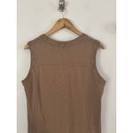 NWOT American Giant Premium Slub Tank Dress Pine Bark Size Medium Casual MIDI Brown Photo 5