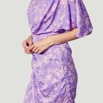 DO+BE NWT  One-Shoulder Dress In Purple/Turquoise Multi Floral Size M Photo 3