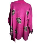 Entro Hot Pink Sweater with Animal Print Cowboy Hat Design NWT Cozy Western Wear Photo 1