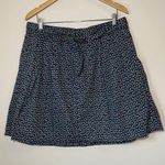 Gap  Women's Floral A-Line Skirt Mini Leaf Lined Waist Tie Green Pink Blue Size 1 Photo 2