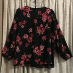 Lane Bryant Floral Button Front Detail Blouse Top Size 22/3X Photo 3