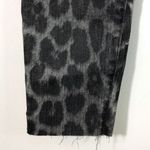 joe's jeans New Leopard Print Raw Hem High Rise Skinny Ankle Jeans Grey Photo 8