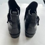 Vince Camuto Beamer Black Leather Zip Ankle Boots Booties Shoes Womens Size 9M Photo 4