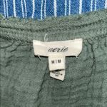 Aerie  Green Crop Blouse Photo 2
