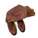 Frye  Brown Wyatt Harness Cowboy Boots Photo 1