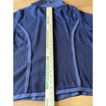 Picadilly Size Large Blue Open Weave Mesh Cover Up Zip Beach Vacation Travel Photo 5