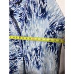 Zac and Rachel  Women's Long Sleeve Printed Tunic Size L Blue V Neck Photo 1