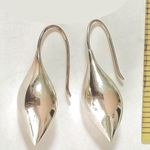 Sterling Silver MICHAEL DAWKINS Silver Gold Plated Vermeil Teardrop Earrings Photo 5