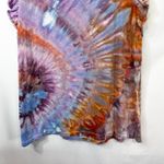 Crown & Ivy XL Top Handmade Tie Dye Flutter Sleeve Eyelet Purple Mauve 1737 Photo 12