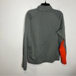 Nike Therma-fit quarter zip pullover gray orangish red men’s size medium Photo 6