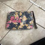 Patricia Nash garden party Floral Wristlet Pouch Clutch Purse Pink Yellow Blue Photo 4