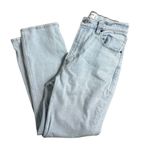 Abercrombie & Fitch The Ankle Straight Ultra High-Rise light wash jeans Photo 3