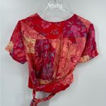 Free People 
Ashley Floral‎ Print Wrap Crop Top size medium Photo 3
