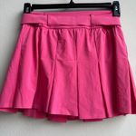 Aerie NWT  Pleated Belted Mini Tennis Golf Barbie Pink Skirt Skort Size Small Photo 3