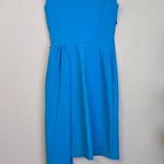 Chiara Boni La Petite Robe Cinthia Drape Front Sheath Dress Blue Photo 6
