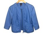 Rafaella  Women's Blue Blazer Jacket Photo 2