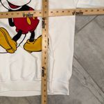 Disney Y2K Mickey Mouse Hoodie Sweatshirt White Graphic Pullover Large Photo 3