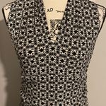 Vince Camuto Black & White Print Sleeveless Maxi Dress Photo 7