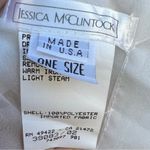Jessica McClintock Vintage Womens Lightweight Sheer Off-white cream Chiffon Scar Photo 3