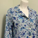 Bedhead cotton blue floral pajama shirt small Photo 2