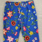 J. McLaughlin Margot Cropped Pants Womens 8 Blue Floral Butterfly Side Zip Capri Photo 10